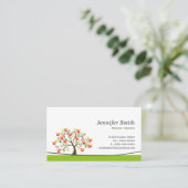 Massagetherapie - Elegantes Swirl-Wunschzettel Visitenkarte (Stehend Vorderseite)