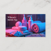 Massagetherapie für mobile Wellness-Center Visitenkarte (Vorderseite)