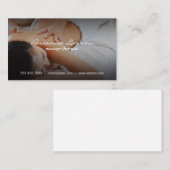 Massagetherapie | Gesundheit Wellness Visitenkarte (Vorne/Hinten)
