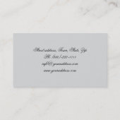 Massagetherapie Graue Kurven und schwarze Steine K Visitenkarte (Rückseite)