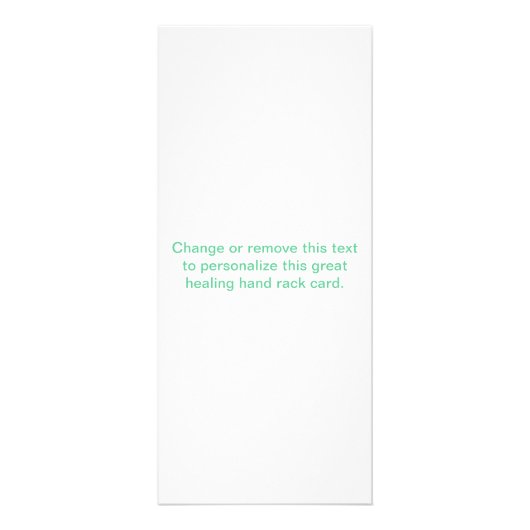 Massagetherapie-Handdrucke Werbekarte (Hinten)
