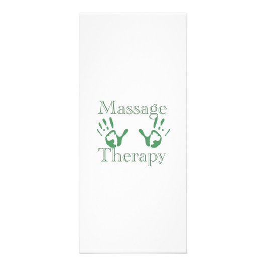 Massagetherapie-Handdrucke Werbekarte (Vorne)