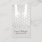 Massagetherapie HeilHände Silberdots Linde Visitenkarte (Vorderseite)