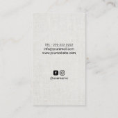 Massagetherapie Heilhandschuhe und Schmetterling-W Visitenkarte (Rückseite)