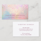 Massagetherapie Imitate farbenfrohe Glitzer Dekora Visitenkarte (Vorne/Hinten)