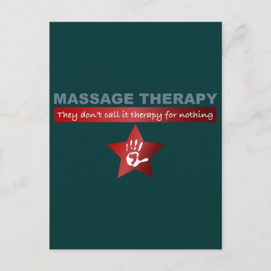 Massagetherapie in Ruby Red Postkarte (Vorderseite)