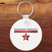 Massagetherapie in Ruby Red Schlüsselanhänger (Vorderseite)