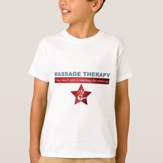 Massagetherapie in Ruby Red T-Shirt (Vorderseite)