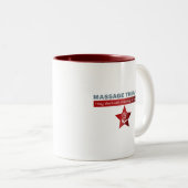 Massagetherapie in Ruby Red Zweifarbige Tasse (VorderseiteRechts)