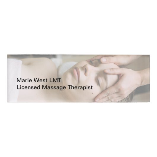 Massagetherapie LMT Namensschilder Namenschild (Vorderseite)