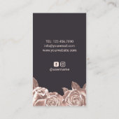 Massagetherapie Lux Hände & Blume Chiropraktik Visitenkarte (Rückseite)