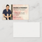 Massagetherapie | Massage Visitenkarte (Vorne/Hinten)