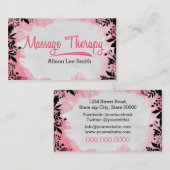 Massagetherapie - Massagetherapeut Visitenkarte (Vorne/Hinten)
