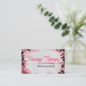 Massagetherapie - Massagetherapeut Visitenkarte (Stehend Vorderseite)