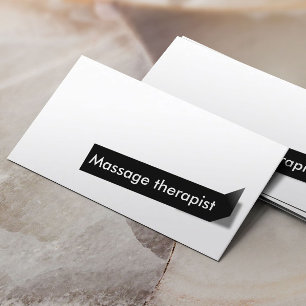 Massagetherapie Minimalistisch Schlicht Visitenkarte