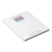 Massagetherapie Moderne Streifen Markierung Linie Notizblock (angewinkelt)