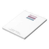 Massagetherapie Moderne Streifen Markierung Linie Notizblock (Rotiert)