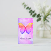 Massagetherapie Moderner Regenbogen-Glitzer Butter Visitenkarte (Stehend Vorderseite)