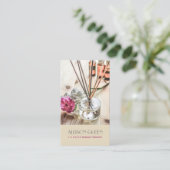 Massagetherapie Natürliches ätherisches Öl Aromath Visitenkarte (Stehend Vorderseite)