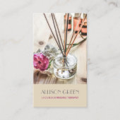 Massagetherapie Natürliches ätherisches Öl Aromath Visitenkarte (Vorderseite)