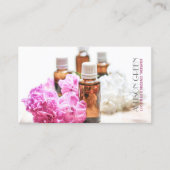 Massagetherapie Natürliches ätherisches Öl Aromath Visitenkarte (Vorderseite)