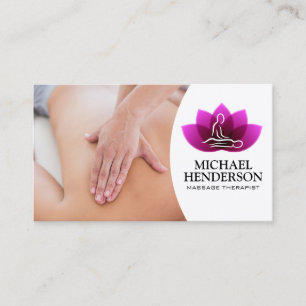 Massagetherapie Professionell Visitenkarte