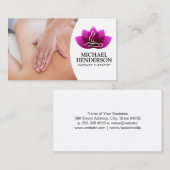 Massagetherapie | Professionell Visitenkarte (Vorne/Hinten)