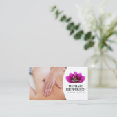 Massagetherapie | Professionell Visitenkarte (Stehend Vorderseite)