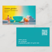 👍 Massagetherapie QR Visitenkarte (Vorne/Hinten)
