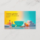 👍 Massagetherapie QR Visitenkarte (Vorderseite)