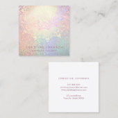 Massagetherapie Quadratische Visitenkarte (Vorne/Hinten)