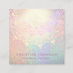Massagetherapie Quadratische Visitenkarte