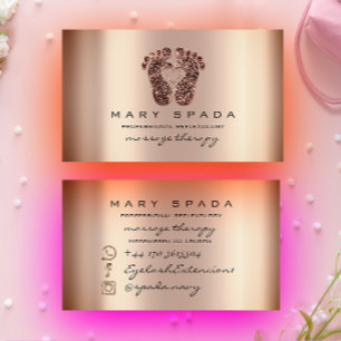 Massagetherapie Reflexologie Fütterung Instagra H Visitenkarte