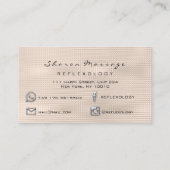 Massagetherapie Reflexologie Therapeut Silver Ivor Visitenkarte (Rückseite)