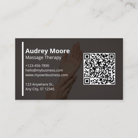 Massagetherapie Reiki Practitioner Chiropraktor Visitenkarte (Vorderseite)