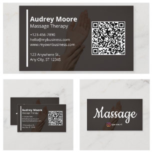 Massagetherapie Reiki-Praktiker Chiropraktiker Visitenkarte