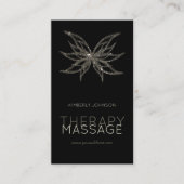 Massagetherapie Schimmende Blume Blossom-Karte Visitenkarte (Vorderseite)