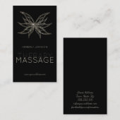 Massagetherapie Schimmende Blume Blossom-Karte Visitenkarte (Vorne/Hinten)