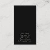 Massagetherapie Schimmende Blume Blossom-Karte Visitenkarte (Rückseite)