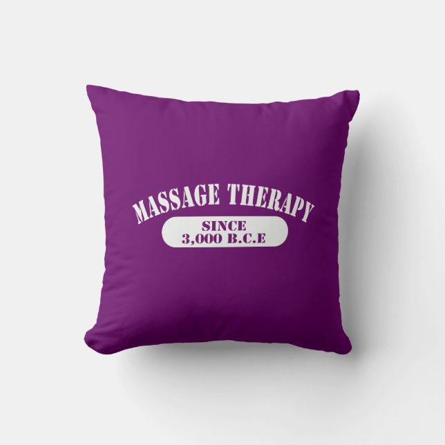 Massagetherapie seit 3.000 v.Chr. Kissen (Vorderseite)