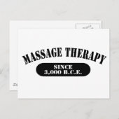 Massagetherapie seit 3.000 v.Chr. Postkarte (Vorne/Hinten)