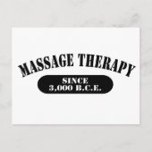 Massagetherapie seit 3.000 v.Chr. Postkarte (Vorderseite)