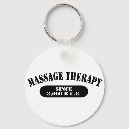 Massagetherapie seit 3.000 v.Chr. Schlüsselanhänger (Vorderseite)