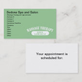 Massagetherapie seit 3.000 v.Chr. Terminkarte (Vorne/Hinten)
