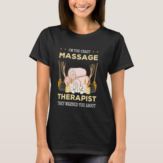 Massagetherapie Sonnige Körperbehandlung T-Shirt (Vorderseite)