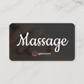 Massagetherapie Visitenkarte (Rückseite)