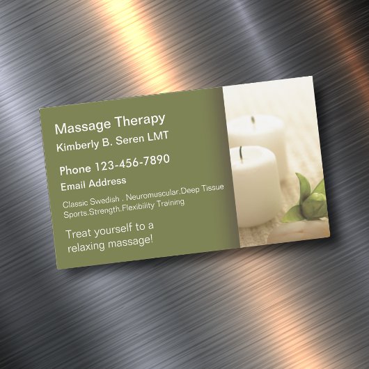 Massagetherapie Visitenkartenmagnete Magnetische Visitenkarte