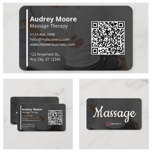 Massagetherapie Vorlagen Holistische Wellness Reik Visitenkarte