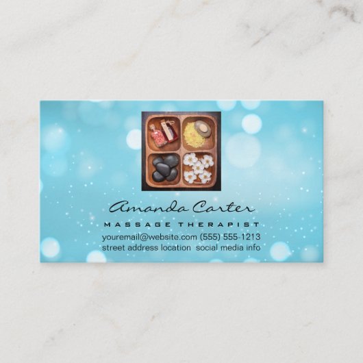 Massagetherapie | Wellness-Center Salon Visitenkarte (Vorderseite)