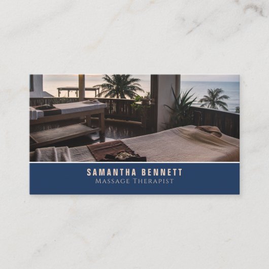 Massagetische, Massagetherapeut Visitenkarte (Vorderseite)